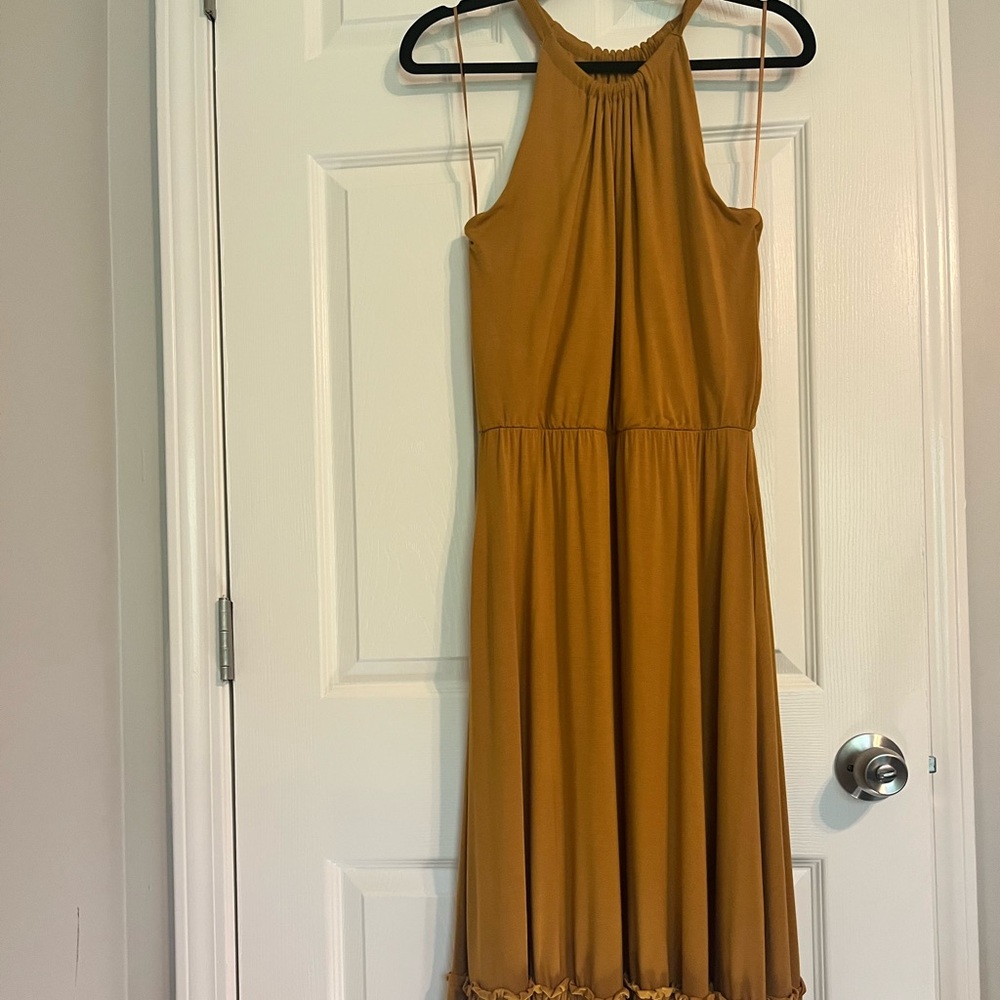 New - Mustard Summer Dress, Size M